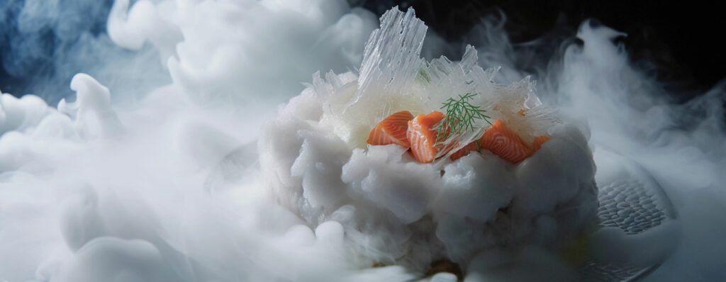 Glace carbonique evenement avec effet wow